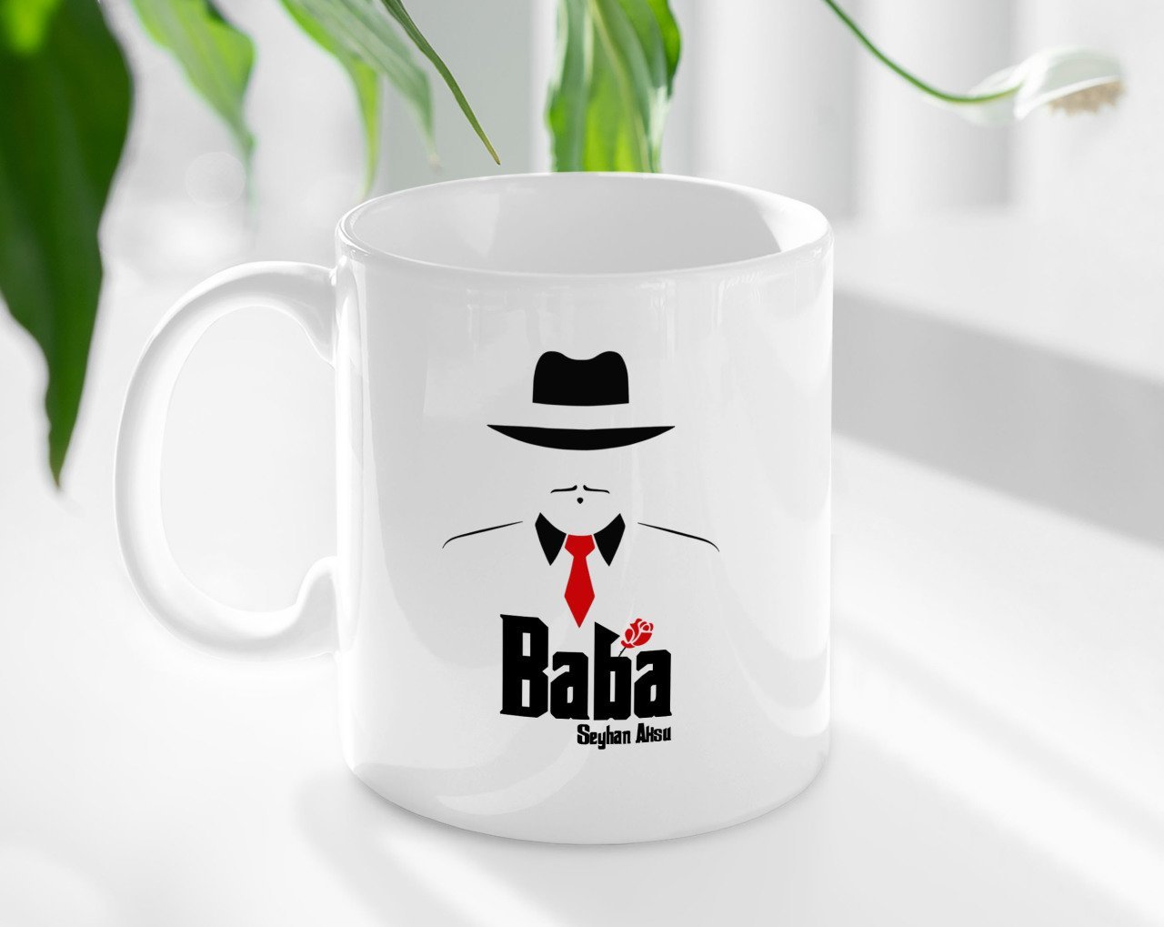 Kişiye Özel Babalar Günü Hediyesi Baba Godfather Tasarımlı Kupa Bardak-17