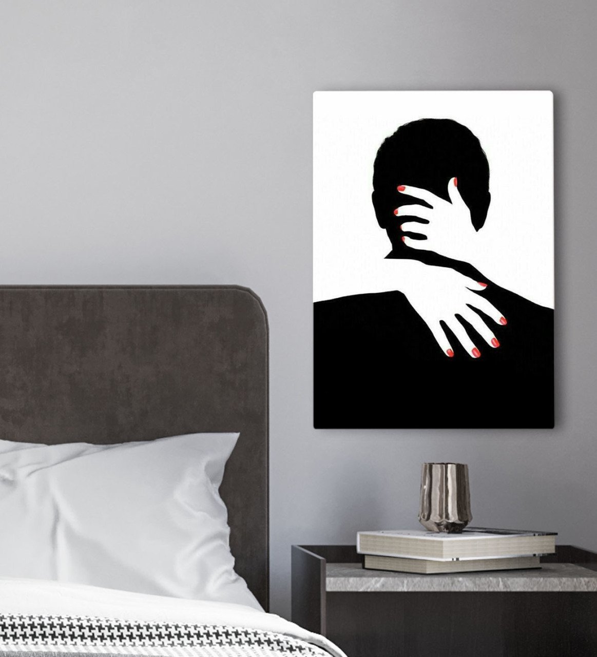 BK Gift Yatak Odası Konseptli Kanvas Tablo 30x50cm-4