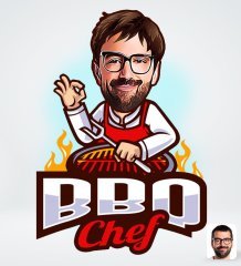 Kişiye Özel Erkek Barbekü Chef Tasarımlı Dijital Karikatür-1