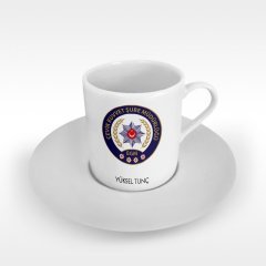 Kişiye Özel Mesleki Çevik Kuvvet Türk Kahvesi Fincanı - 2