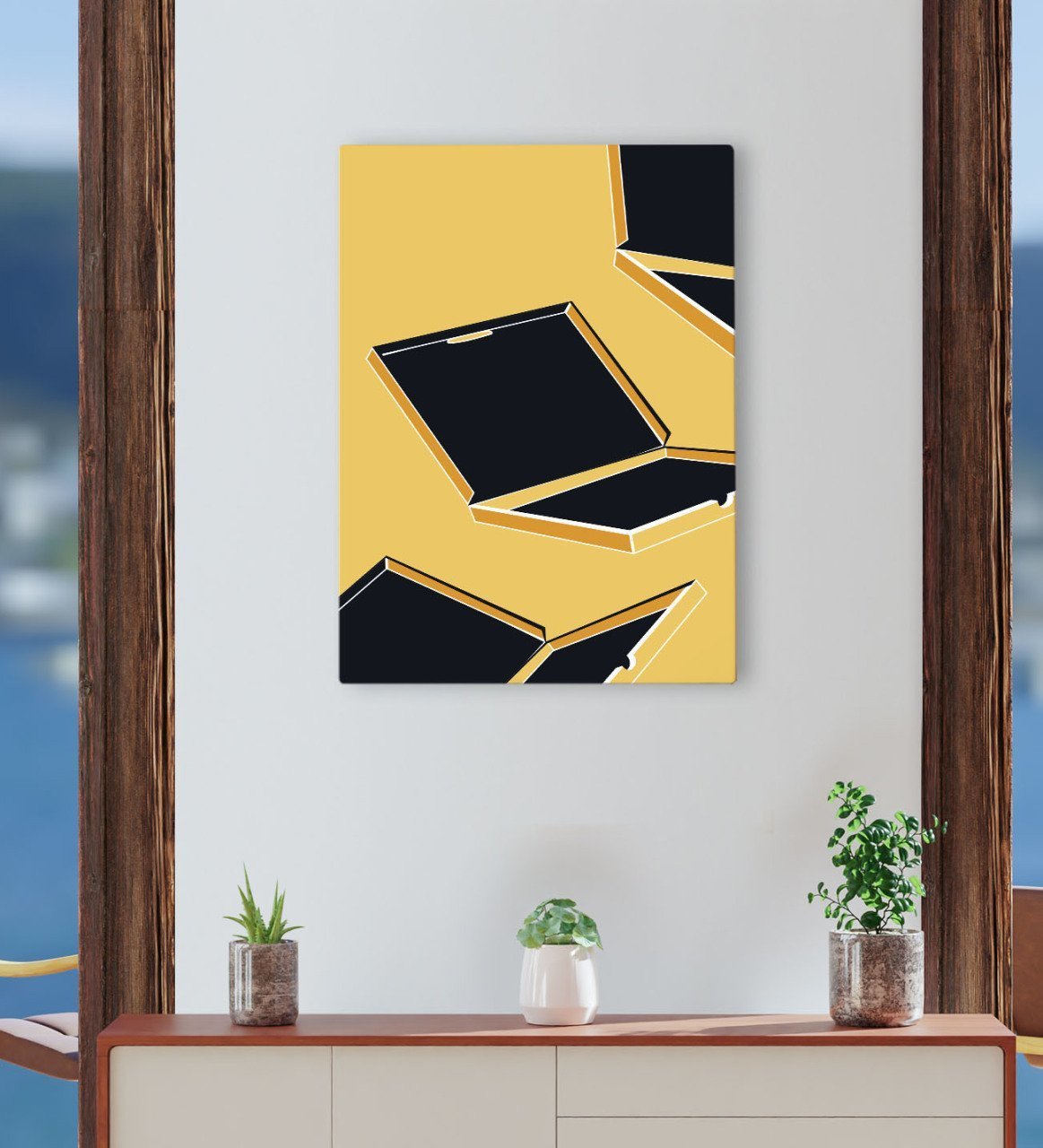 BK Gift Cafe & Bar & Restaurant Konseptli Kanvas Tablo 30x50cm-72