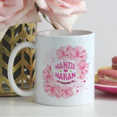 Kişiye Özel Sevgililer Günü Tasarımlı Beyaz Kupa Bardak - 8