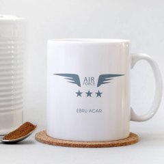Kişiye Özel Air Force Beyaz Kupa Bardak - 002