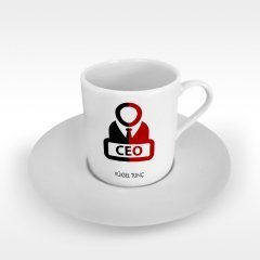 Kişiye Özel Mesleki CEO Türk Kahvesi Fincanı - 1
