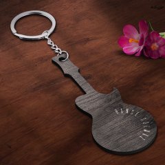 Kişiye Özel Gitar Anahtarlık - A3