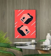 BK Gift Cafe & Bar & Restaurant Konseptli Kanvas Tablo 50x70cm-71
