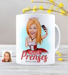 Kişiye Özel Pamuk Prenses Karikatürlü Kupa Bardak - 3