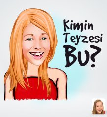 Kişiye Özel Kadın Kimin Teyzesi Bu Tasarımlı Dijital Karikatür-1