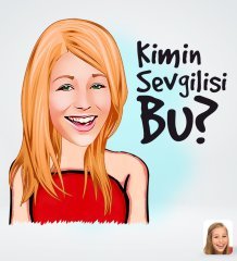 Kişiye Özel Kadın Kimin Sevgilisi Bu Tasarımlı Dijital Karikatür-1