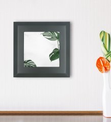 BK Gift Yapraklar Tasarımlı Ahşap Çerçeveli Taş Duvar Dekoru-5