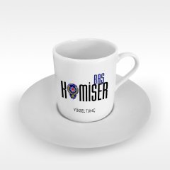 Kişiye Özel Mesleki Başkomiser Türk Kahvesi Fincanı