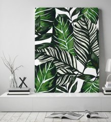 BK Gift Yaprak Tasarımlı Kanvas Tablo 50x70cm-1