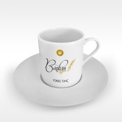 Kişiye Özel Mesleki Başkan Türk Kahvesi Fincanı - 3
