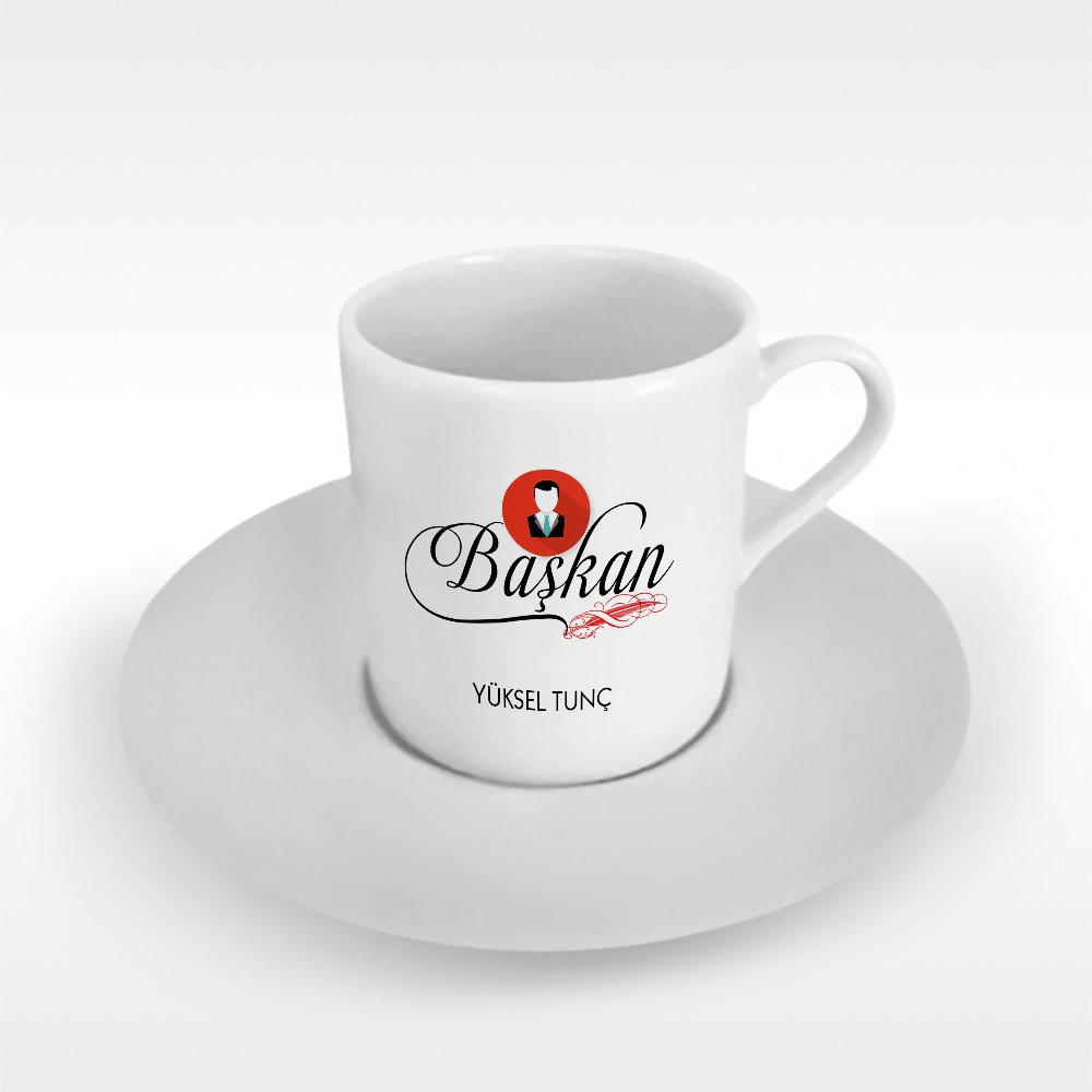 Kişiye Özel Mesleki Başkan Türk Kahvesi Fincanı - 2