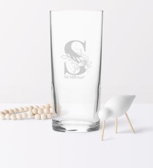Kişiye Özel S Baş Harfli ve İsimli Rakı Bardağı