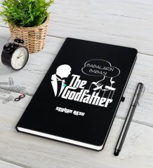 Kişiye Özel Babaların Babası Siyah Defter Kalem Seti-3