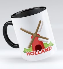 Bk Gift Holland Tasarımlı Siyah Kupa Bardak - Model 1