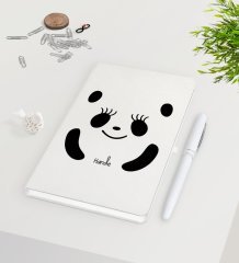 Kişiye Özel Sevgililer Günü Beyaz Defter Kalem Seti-106
