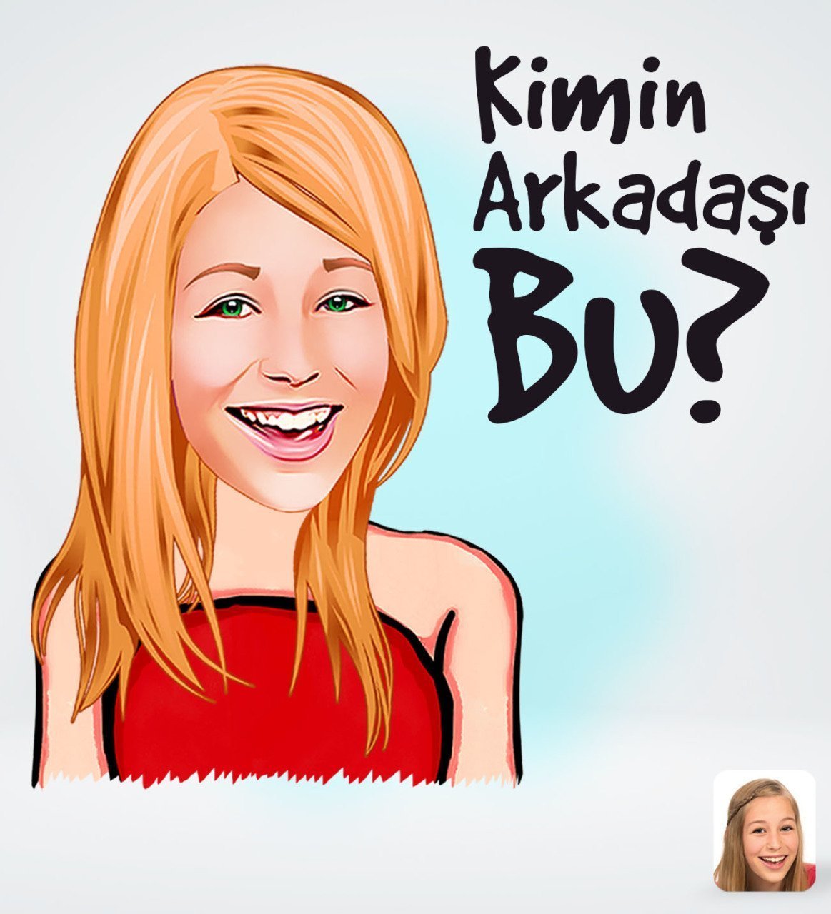 Kişiye Özel Kadın Kimin Arkadaşı Bu Tasarımlı Dijital Karikatür-1