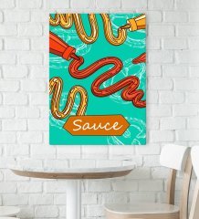 BK Gift Cafe & Bar & Restaurant Konseptli Kanvas Tablo 70x100cm-68