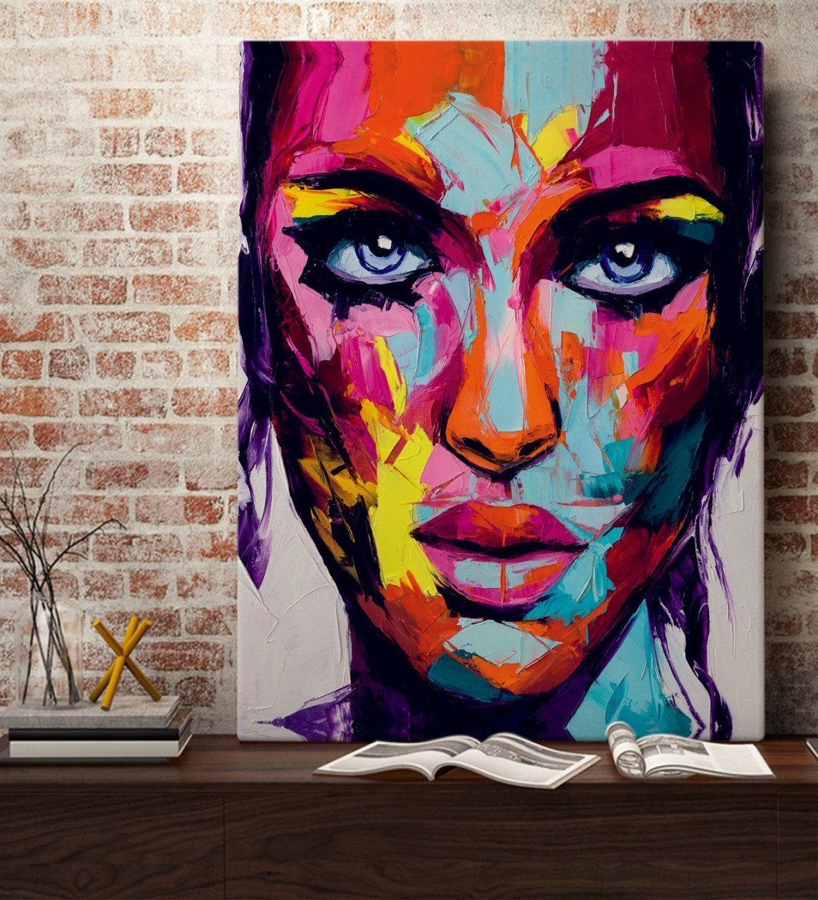 BK Gift Woman Art Tasarımlı Kanvas Tablo 70x100cm-13
