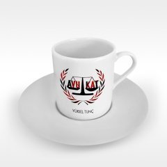 Kişiye Özel Mesleki Avukat Türk Kahvesi Fincanı - 5