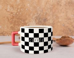 BK Gift Kişiye Özel İsimli Pembe Kulplu Çay & Kahve Fincanı-16, Arkadaşa Hediye, Sevgiliye Hediye
