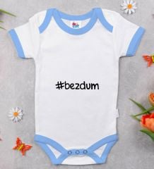 BK Kids Bezdum Tasarımlı Mavi Bebek Body Zıbın-1