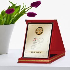 Kişiye Özel Yılın En İyi Bilişim Teknolojileri Öğretmeni Kırmızı Plaket Ödülü