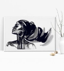 BK Gift Woman Art Tasarımlı Kanvas Tablo 50x70cm-12