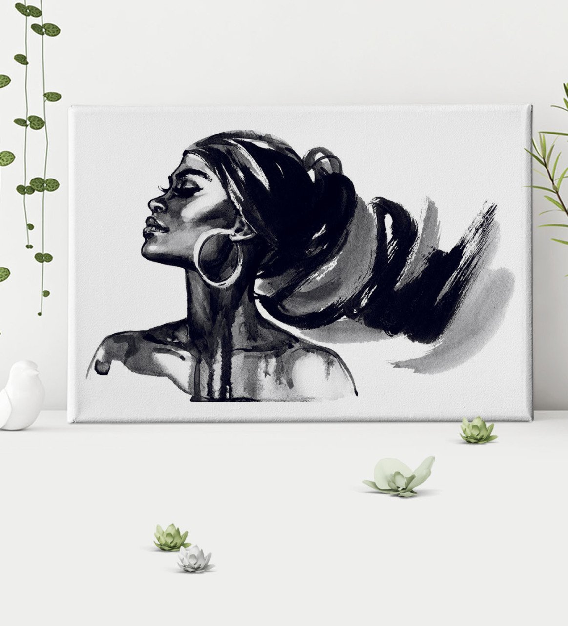 BK Gift Woman Art Tasarımlı Kanvas Tablo 30x50cm-12