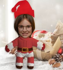 BK Gift Kişiye Özel Fotoğraflı 3’lü Yılbaşı Aile Bebek Yastık Seti-2