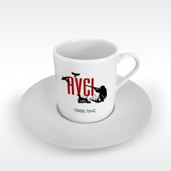 Kişiye Özel Mesleki Avcı Türk Kahvesi Fincanı