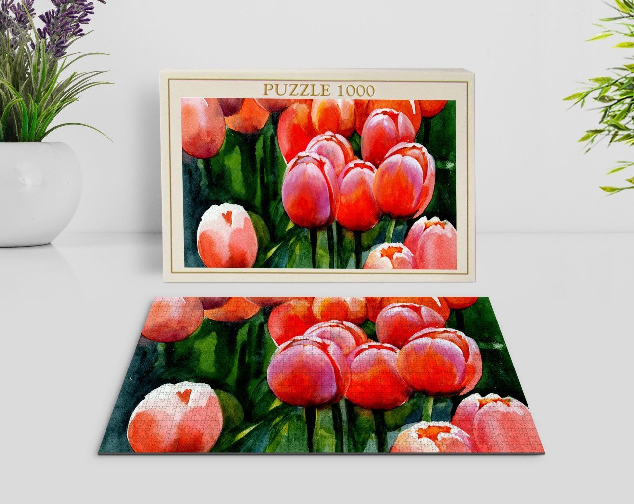 BK Home Yağlıboya Tasarımlı 1000 Parça Profesyonel Puzzle-18