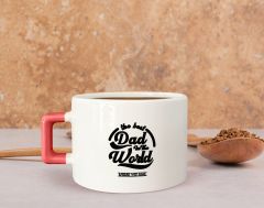 BK Gift Kişiye Özel İsimli Pembe Kulplu Çay & Kahve Fincanı-9, Arkadaşa Hediye, Sevgiliye Hediye