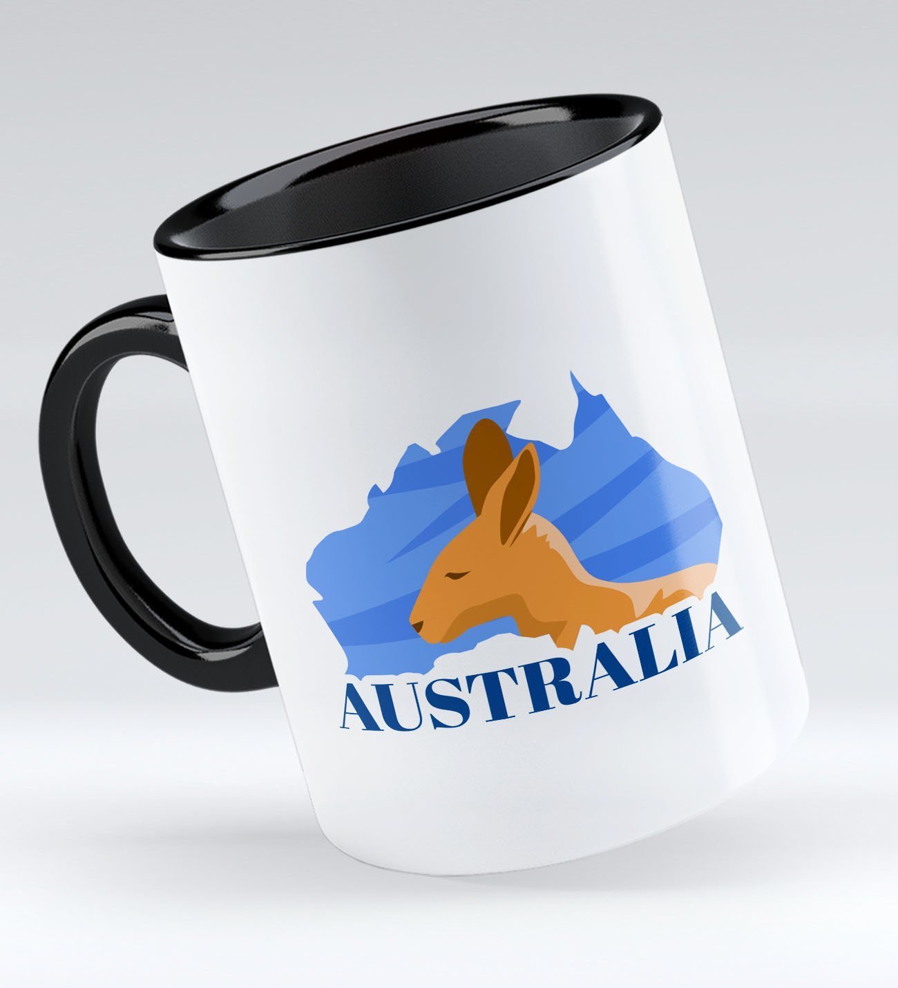 Bk Gift Australia Tasarımlı Siyah Kupa Bardak - Model 1