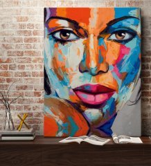 BK Gift Woman Art Tasarımlı Kanvas Tablo 70x100cm-10