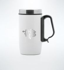 BK Gift Kişiye Özel Hediye Kutulu 5304 Beyaz Çelik Termos Bardak 240 Ml