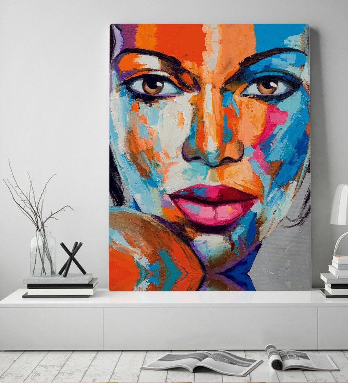 BK Gift Woman Art Tasarımlı Kanvas Tablo 50x70cm-10