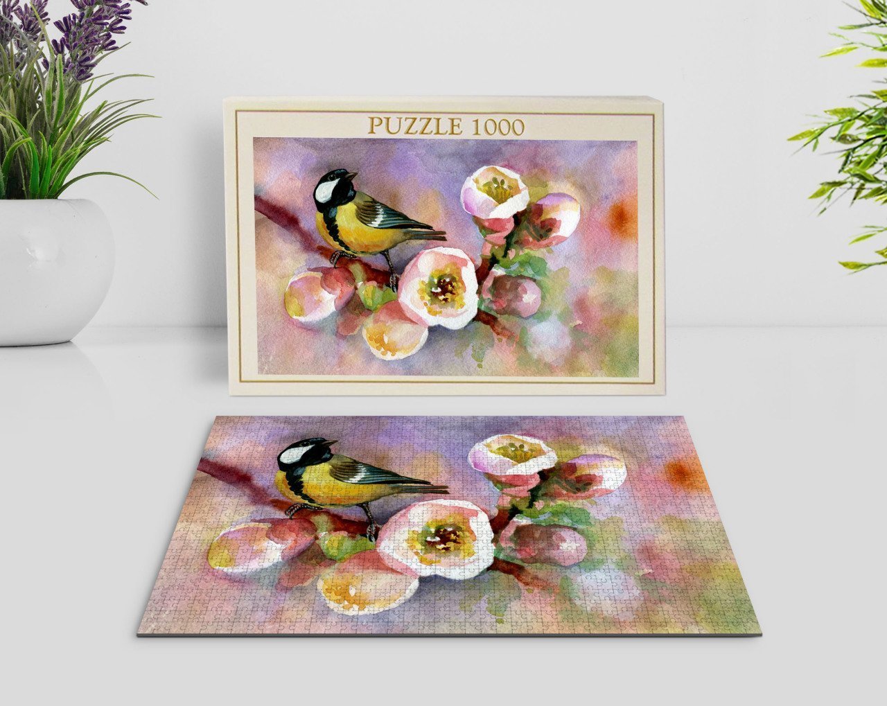 BK Home Yağlıboya Tasarımlı 1000 Parça Profesyonel Puzzle-14