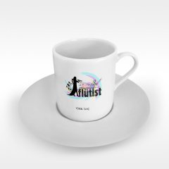 Kişiye Özel Mesleki Flütist Türk Kahvesi Fincanı - 3