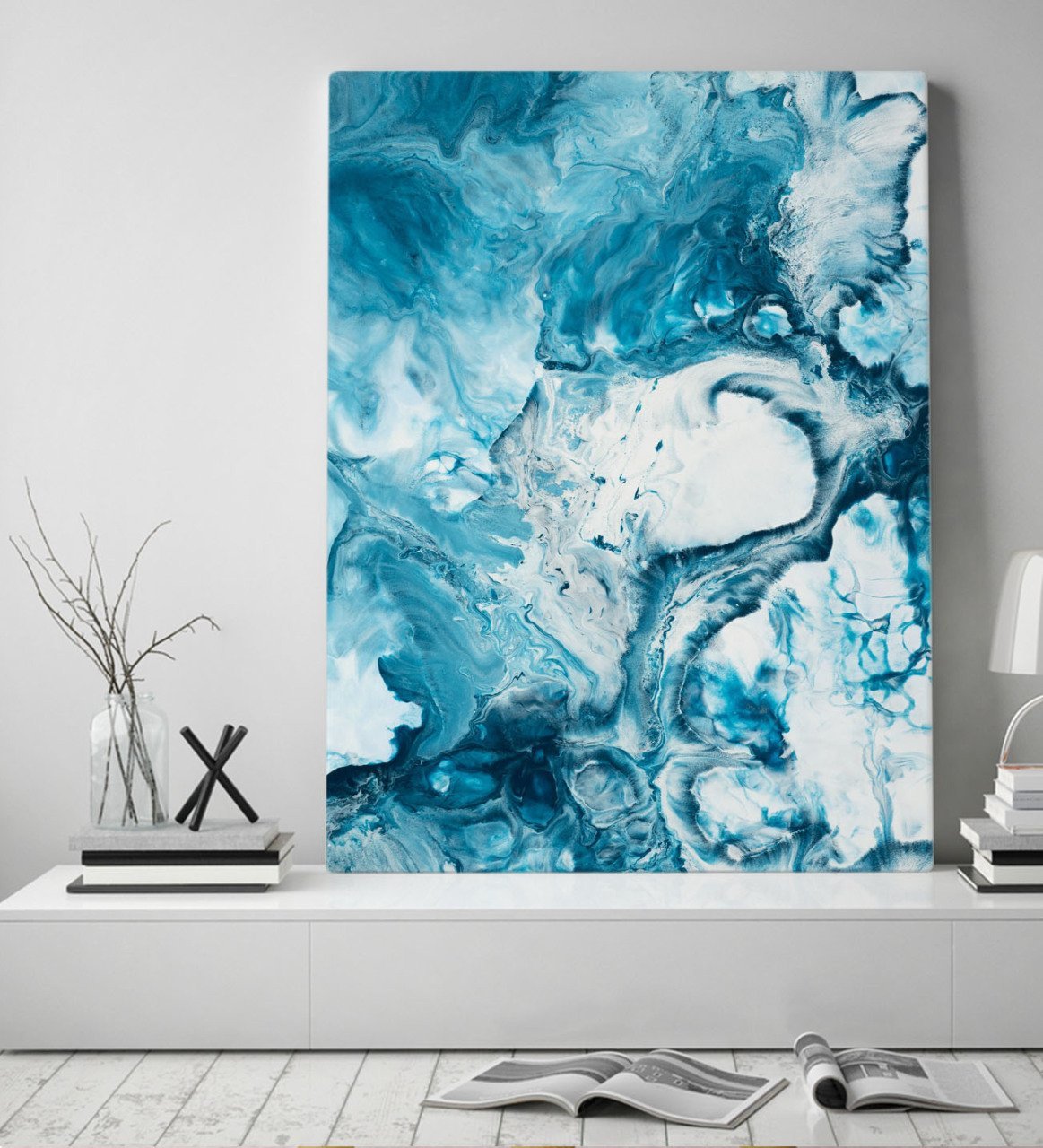 BK Gift Suluboya Tasarımlı Kanvas Tablo 50x70cm-1