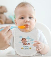 BK Kids Trakya Kızanı Tasarımlı Bebek Body Zıbın ve Mama Önlüğü Hediye Seti - Model 1
