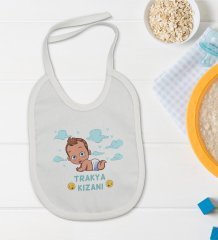BK Kids Trakya Kızanı Tasarımlı Bebek Body Zıbın ve Mama Önlüğü Hediye Seti - Model 1
