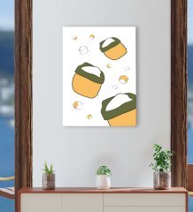 BK Gift Cafe & Bar & Restaurant Konseptli Kanvas Tablo 30x50cm-64