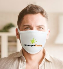 Kişiye Özel Logolu 50 Adet Yıkanabilir Maske