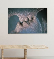 BK Gift Öpücük Tasarımlı Kanvas Tablo 70x100cm-1