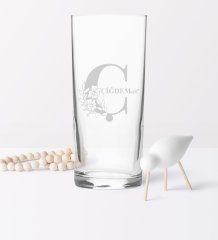 Kişiye Özel Ç Baş Harfli ve İsimli Rakı Bardağı