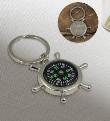 BK Gift Kişiye Özel İsimli 2001 Pusulalı Metal Anahtarlık
