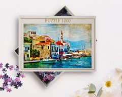 BK Home Yağlıboya Tasarımlı 1000 Parça Profesyonel Puzzle-9